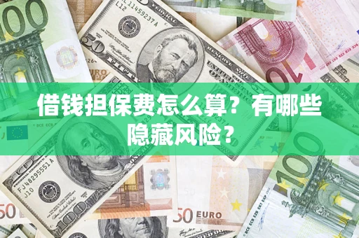 北京借钱担保费怎么算？有哪些隐藏风险？