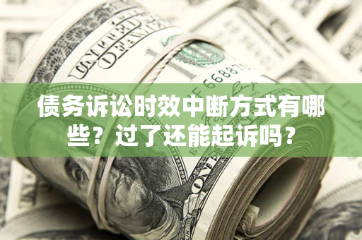 北京债务诉讼时效中断方式有哪些？过了还能起诉吗？