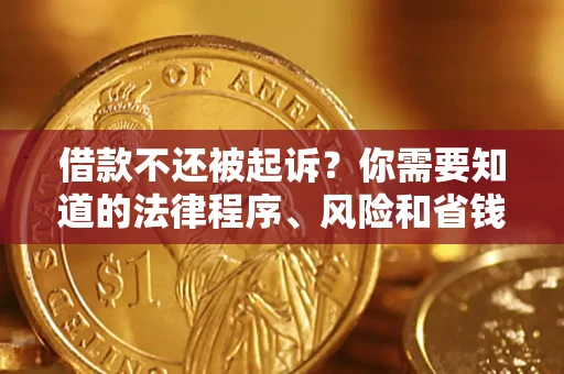 北京借款不还被起诉？你需要知道的法律程序、风险和省钱技巧